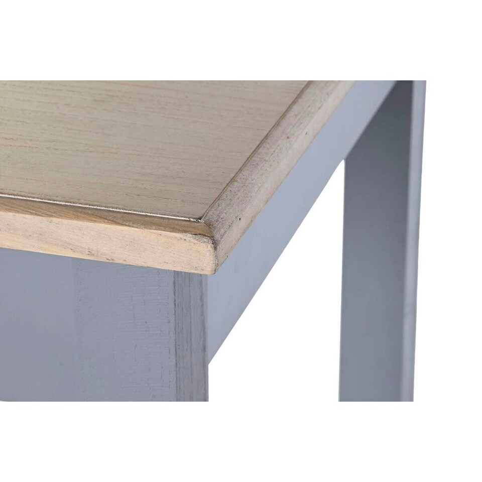 image 1 of Dining Table DKD Home Decor Grey Natural Wood Paolownia wood MDF Wood 161.5 x 81.5 x 78 cm 161,5 x 81,5 x 78 cm N/A