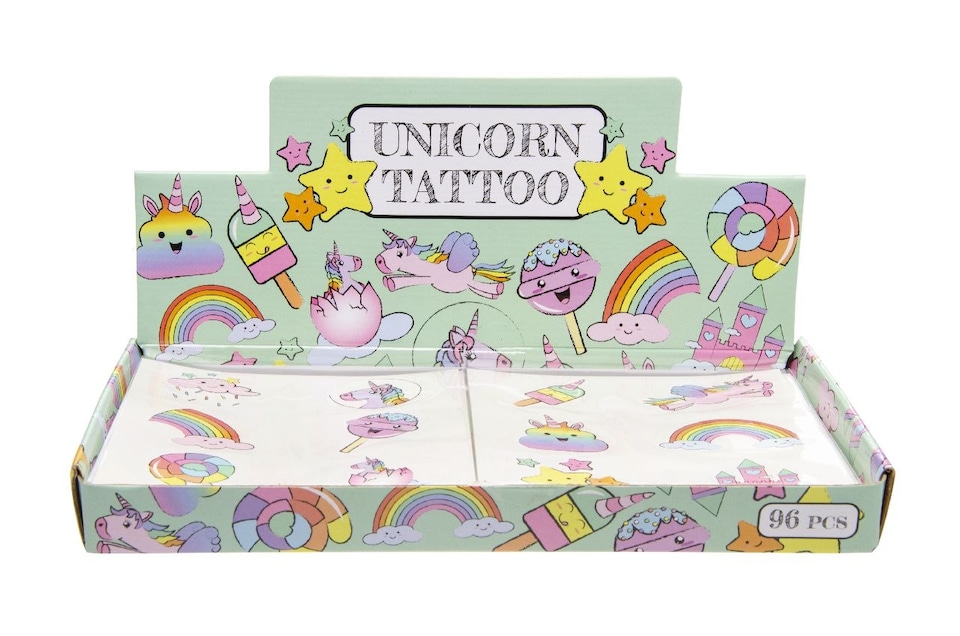 image 1 of 72 Pieces Unicorn Tattoos
