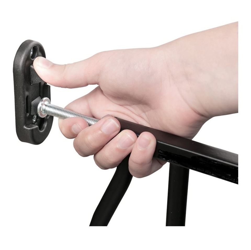 image 1 of Safetots Extra Tall Eco Screw Fit Baby Gate, Black, 70cm - 80cm, Extra Tall Gate 100cm in Height, Stair Gate for Baby