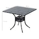 image 5 of Outsunny Square Aluminium Outdoor Garden Dining Table with Hole