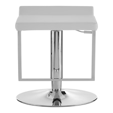Interiors by Premier Lago White Gas Lift Stool