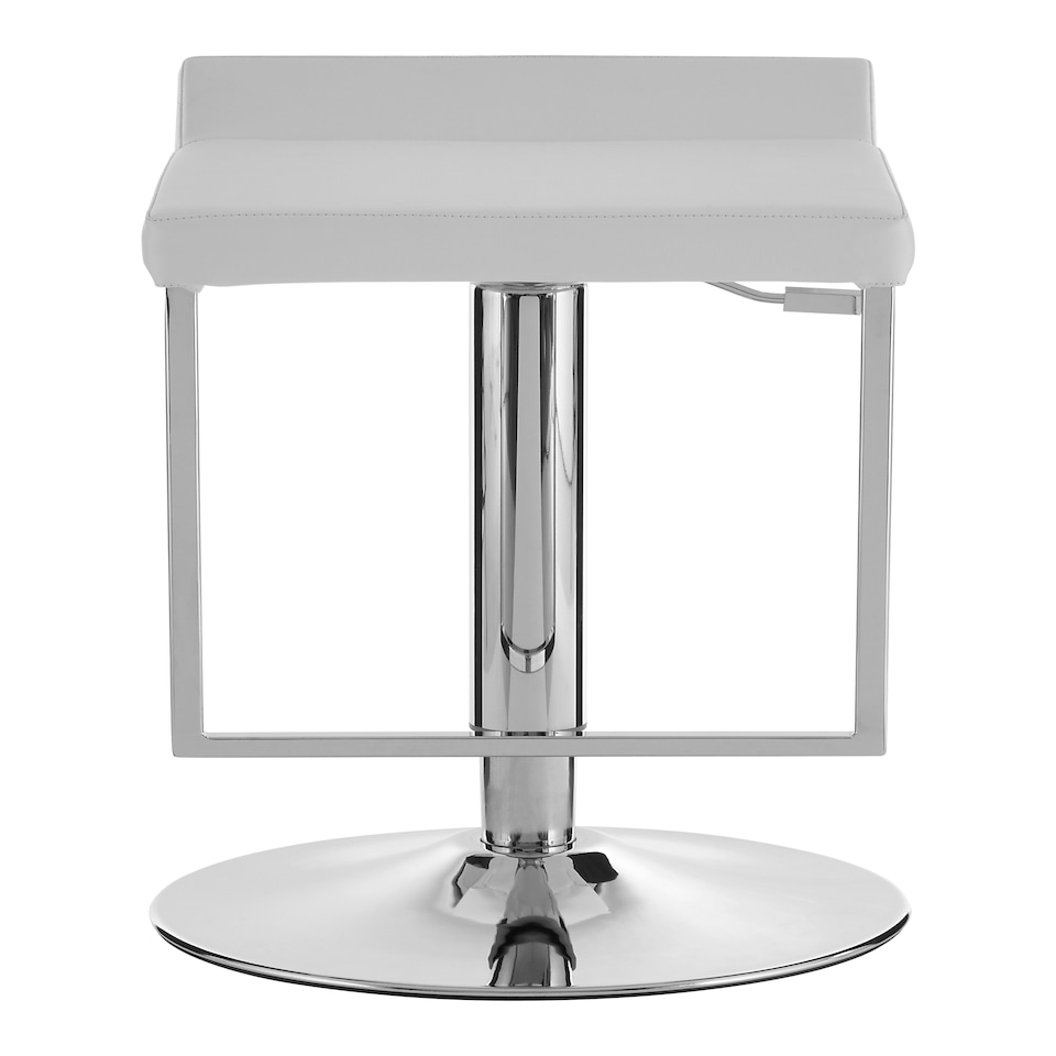 image 1 of Interiors by Premier Lago White Gas Lift Stool