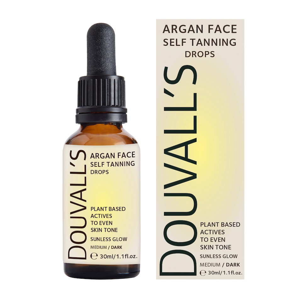 image 1 of Argan Self Tanning Face Drops 30ml |Semi-permanent Self tanning drops Medium-Deep