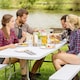 image 9 of Camping Table - foldable with carry handle White