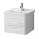 image 1 of Savannah White Hi Gloss Under Basin 2 Drawer Cabinet | White