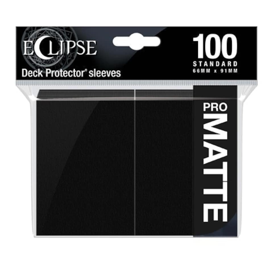 Ultra PRO - Eclipse Matte Standard Sleeves (100) - Jet Black