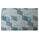image 2 of Blue Geometric Hexagons (Bath Towel)