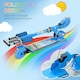 image 4 of HOMCOM Kids Scooter 2 Wheels W/ Lights Music Adjustable Height Foldable - Blue