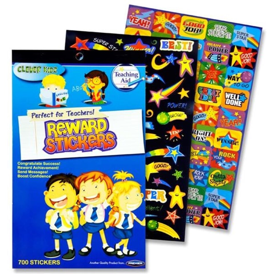 image 1 of Book of 700+ Teachers Reward Stickers by Clever Kidz