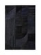 image 1 of Bosie Safira Small Black And Grey Deco Hair on Leather Rug | Black