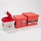 image 3 of Santa Plush Christmas Large Stackable Gift Boxes - Pack of 3