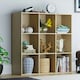 image 2 of Vida Designs Durham 3x3 Cube Storage Bookcase Display Unit, Oak