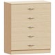 image 8 of Vida Designs Riano 5 Drawer Chest of Drawers Bedroom Storage, Pine
