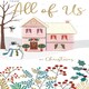 image 1 of Embellished Hand-Finished From All Of Us Christmas New Year Card