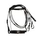 image 1 of Hy Padded Flash Bridle with Rubber Grip Reins - Brown - X-Full