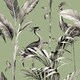 image 1 of World of Wallpaper Azzurra Leaf Wallpaper - Sage Green/Grey - 10m x 0.5m Green