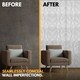 image 6 of NOVECRAFTO Decorative 3D Wall Panels (50cm x 50cm) Diamond Design PVC Cladding Panel