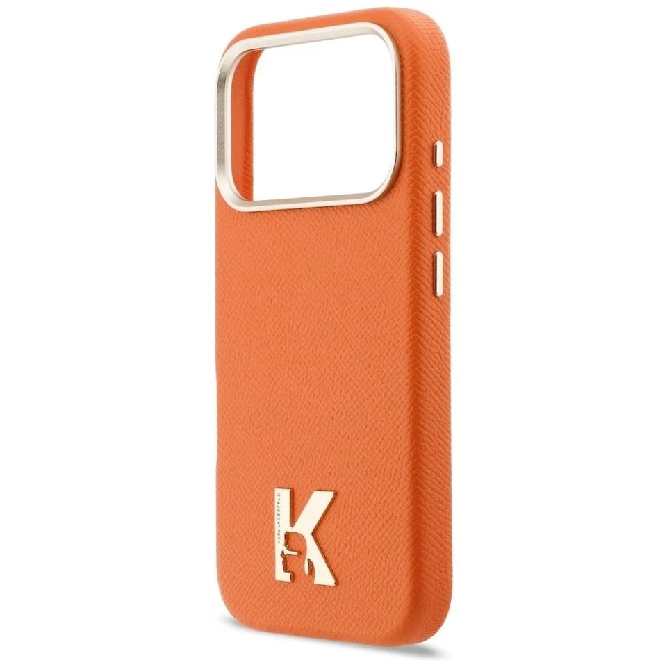 image 1 of Karl Lagerfeld Karl Head Logo Case with MagSafe for iPhone 17 Pro 6.3 Orange - KLHMP17X5PGFKHGO