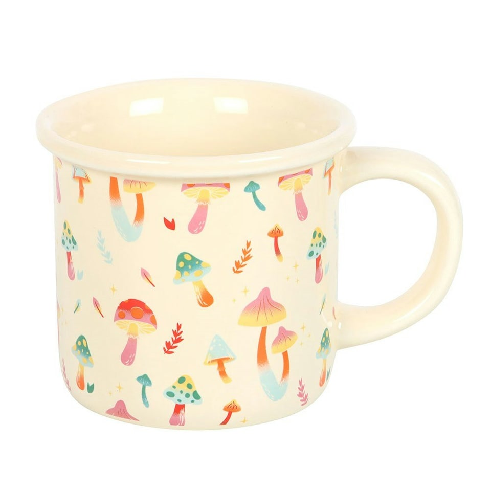 image 1 of Something Different Funky Fungi Mushroom Mug - Cream/Multicoloured - One Size