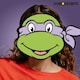 image 4 of Donatello Teenage Mutant Ninja Turtles Cardboard Face Mask