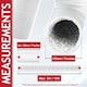 image 2 of SPARES2GO Vent Hose for Delonghi Air Conditioner Conditioning 3m 5" Extension Pipe | White