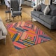 image 2 of Striped bright geometric pattern (Rug) Multi | XL: 160x230cm