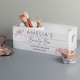 image 1 of Personalised Abstract Rose White Wooden Crate White