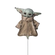 Star Wars: The Mandalorian Am Stab Mini Baby Yoda Foil Balloon - Green/Brown - One Size