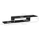image 5 of HOMCOM Floating TV Unit, Wall Mounted TV Stand with Open Shelf and 2 Cable Holes, Entertainment Unit for Living Room, Black