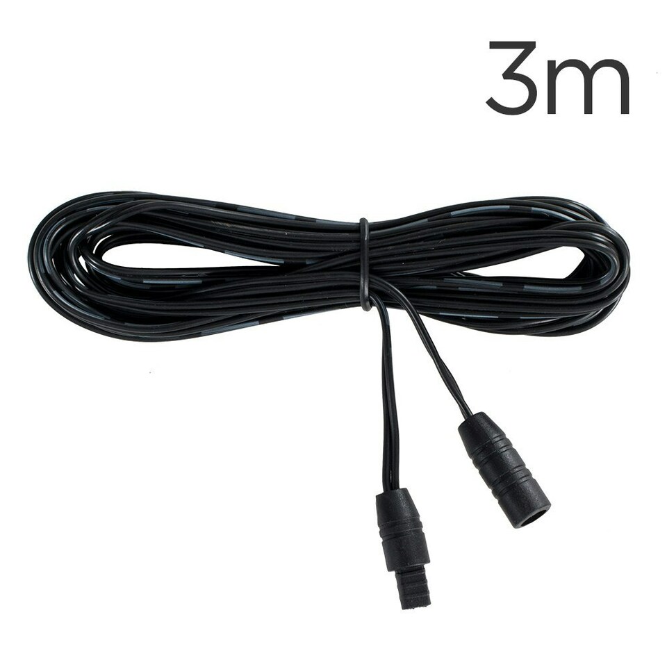 image 1 of ValueLights Black Outdoor Decking Cable For 15mm Decking Lights