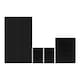 image 1 of Malvern 4 Piece Bedroom Set with 3 Door Triple Wardrobe Black