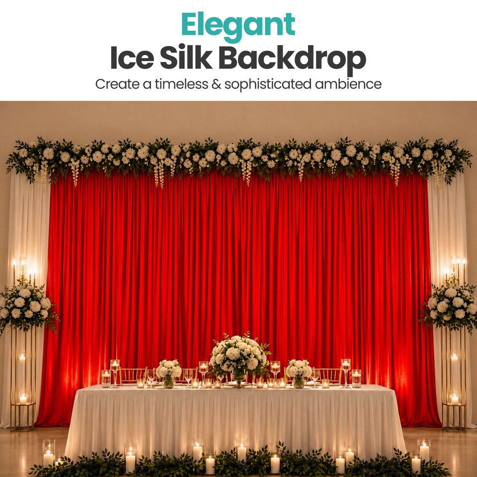 image 1 of 3x6m Spandex Backdrop Photography Background Drapes with Rod Pocket