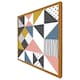 image 1 of Coloured geometric pattern (Picture Frame) Brown | Oak | M