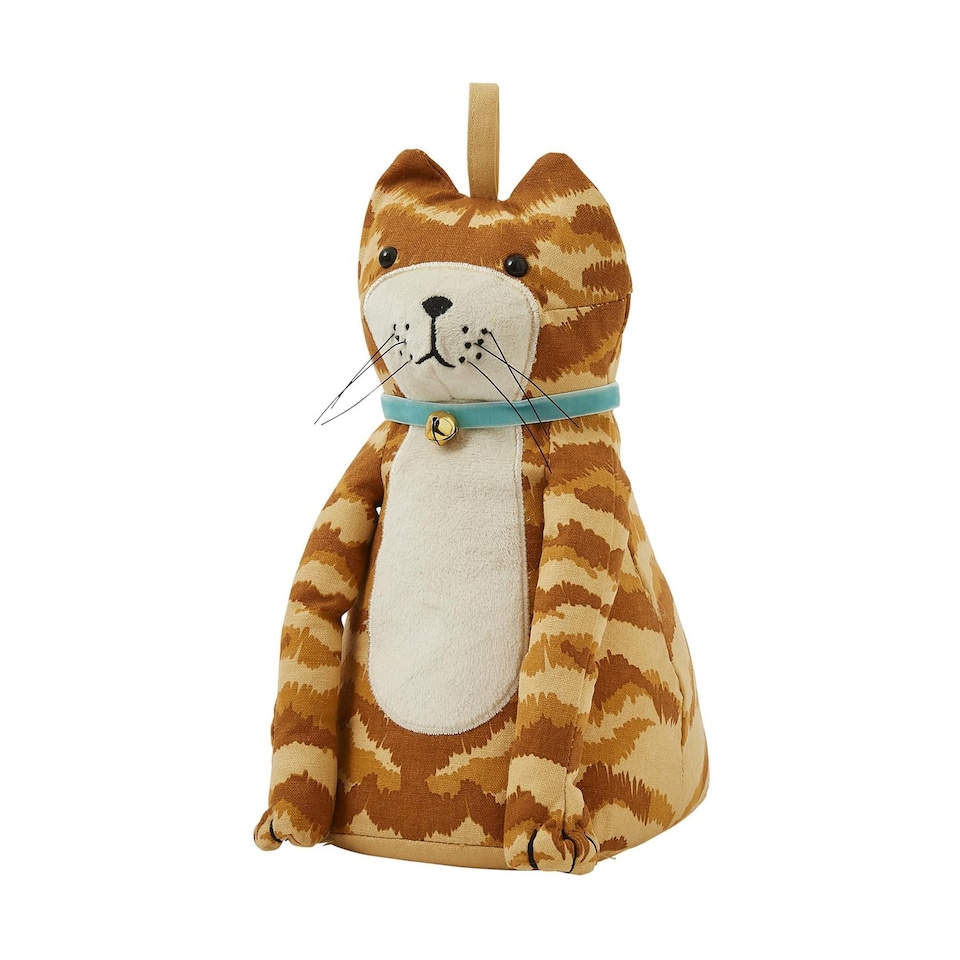 image 1 of Ulster Weavers Marmalade Cat Doorstop - Shaped Orange