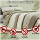 image 3 of VELVETIO Hudson Printed Duvet Cover Set Reversible Polycotton Easy Care Beddings Cream | Natural | King