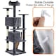 image 6 of Yaheetech 156 cm Multilevel Indoor Cat Climbing Frame Dark Grey