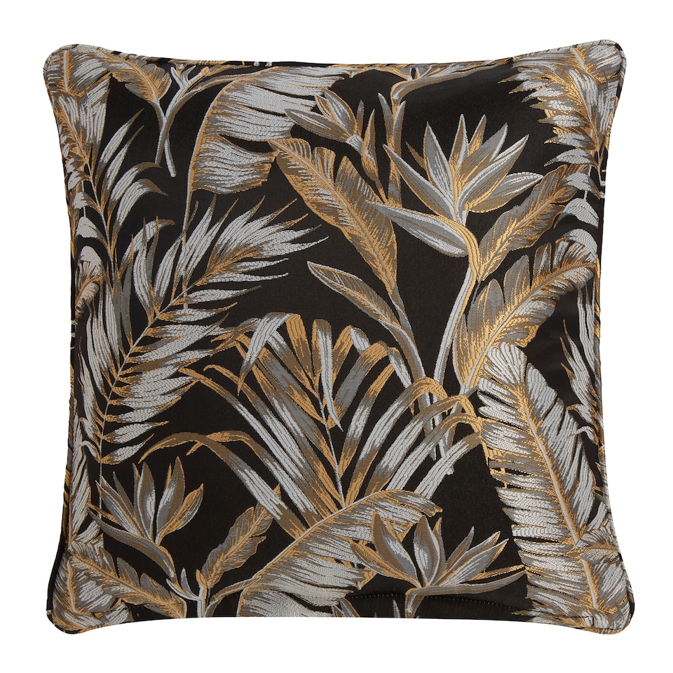 image 1 of Laurence Llewelyn-Bowen Paradise Palm Filled Cushion Black