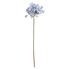 Hill Interiors Agapanthus Artificial Flower - Light Blue - One Size