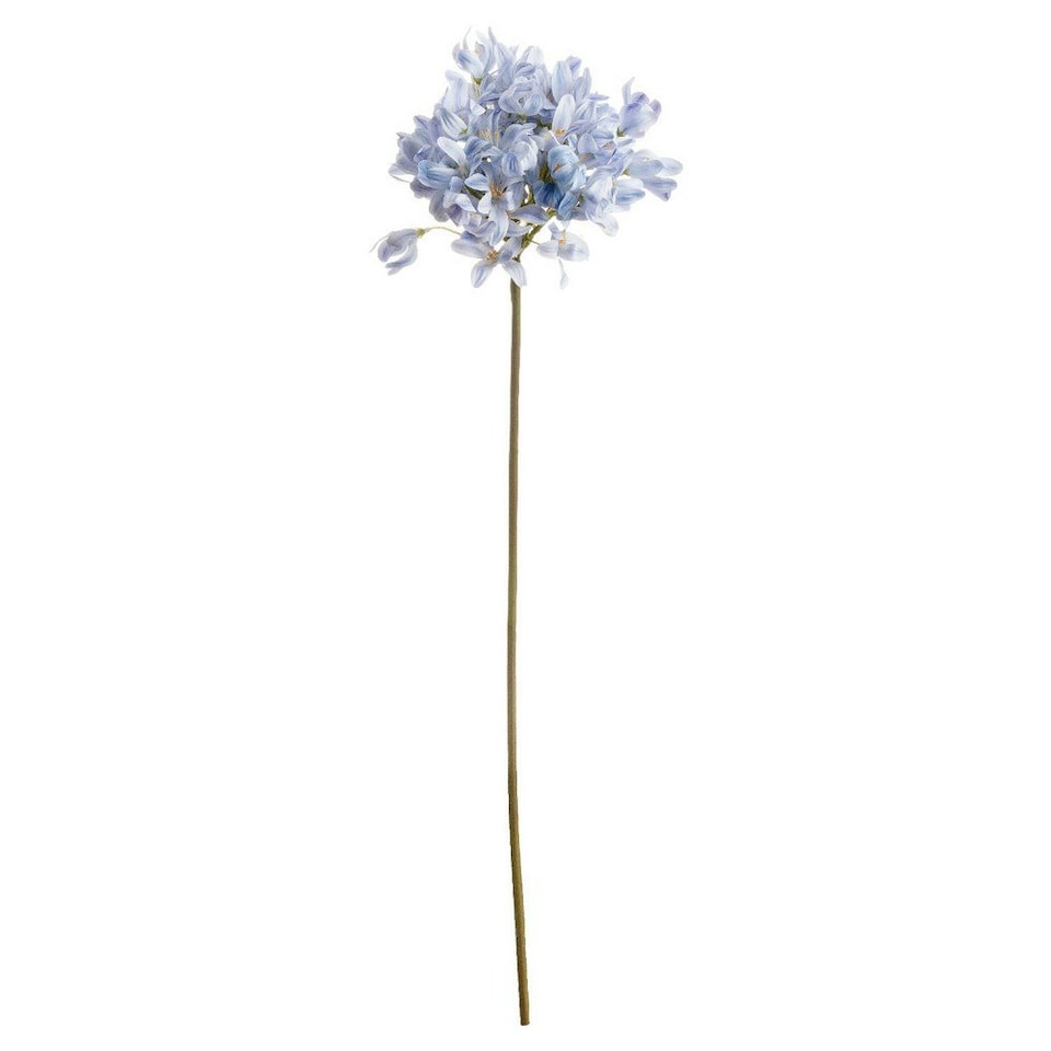 image 1 of Hill Interiors Agapanthus Artificial Flower - Light Blue - One Size