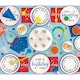 image 4 of Dots and Stars Birthday Rectangular Plastic Table Cover, 54" x 84"