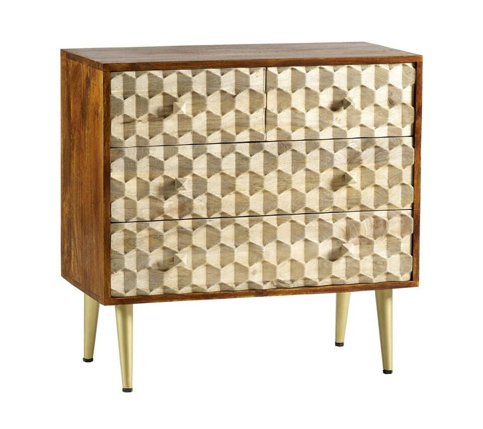 image 1 of Camille Retro 4 Drawer Chest