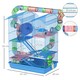 image 9 of PawHut 5 Tiers Hamster Cage Animal Travel Carrier Habitat, Blue