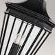 image 4 of Cotswold Lane 3 Light Large Outdoor Ceiling Chain Lantern Black, E14