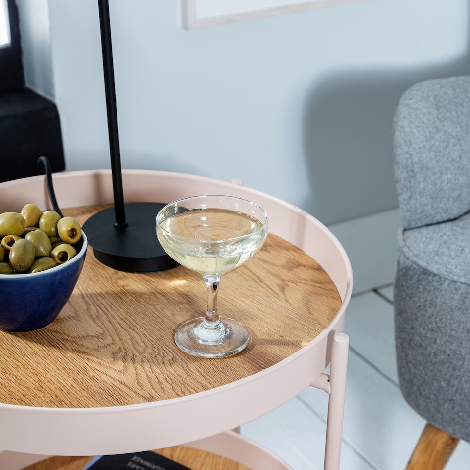 image 1 of Solna Large Coffee Table in Blush Pink