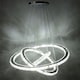image 2 of Living and Home Modern Star Ring Adjustable LED Pendant Light