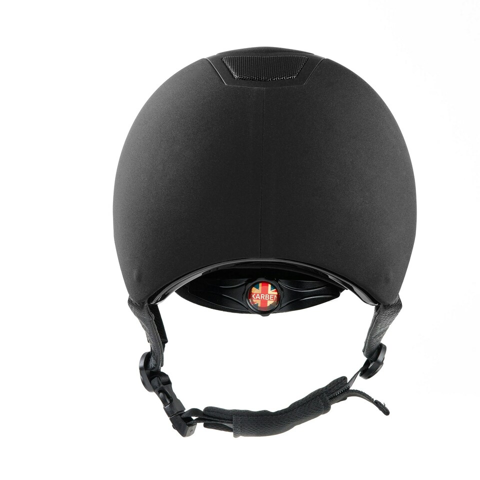 image 1 of Karben Unisex Adult Elena Fixed Peak Riding Hat - Black - 53cm - 55cm