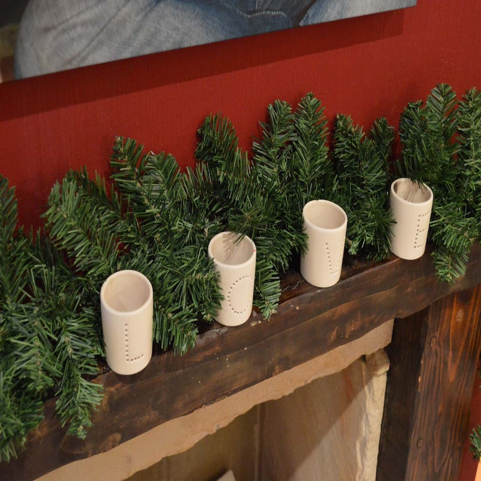 image 1 of 270cm (9ft) x 20cm Imperial Pine Christmas Garland Plain Green