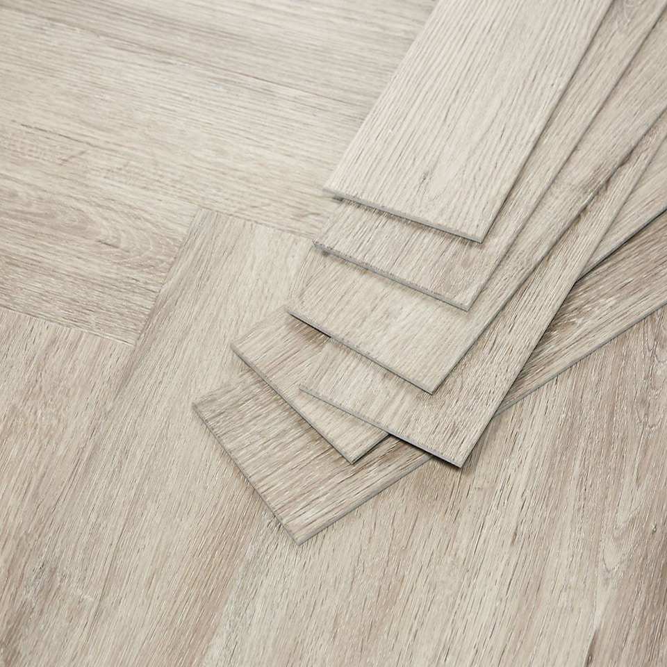 image 1 of Glue Down LVT Flooring 2.5mm NodSl Hazel Herringbone Wood Effect Luxury Vinyl Tile For Home & Commercial Use | Grey | Grey | Planks per Pack:  16  | Coverage per Pack: 2.23m² | 1