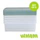image 1 of Wham Clip 5x 30L Rectangular Plastic Storage Boxes with Clip Lock Lids. Ideal for Home, Office, Toys & More - Clear/Green Milieu | Green | Green Milleu | 5