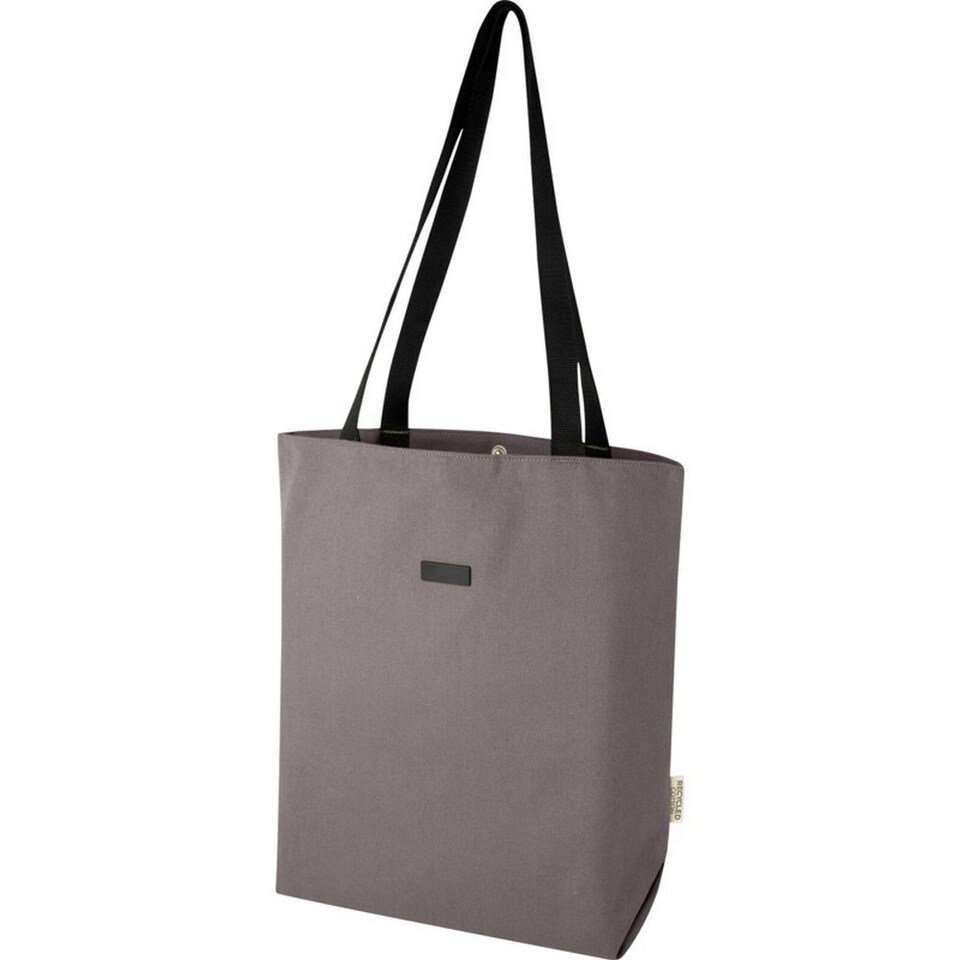 image 1 of Joey Canvas Recycled 14L Tote Bag - Grey - One Size Grey